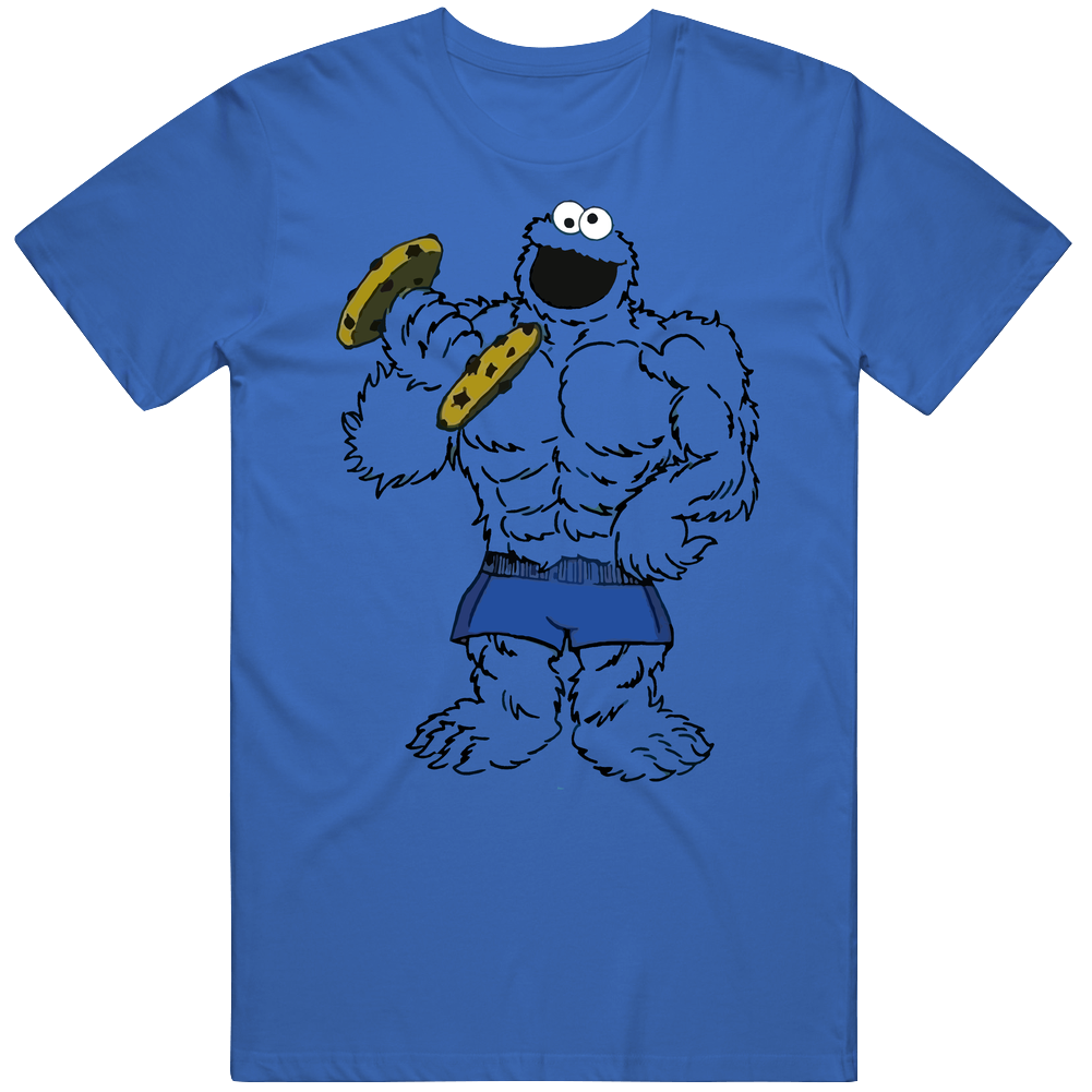 Ripped Buff Cookie Monster Unisex Soft Cotton tee T Shirt Ripped Buff Cookie Monster Unisex Soft Cotton tee T Shirt