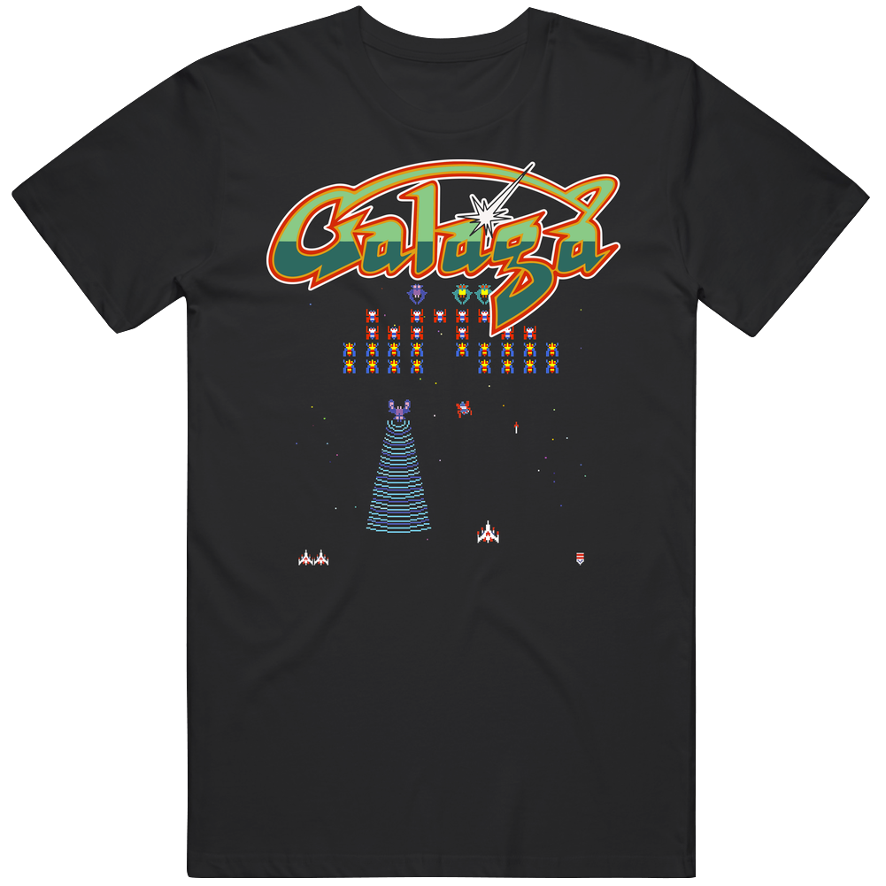 Galaga 1981 Best Video Games Of All Time Unisex Soft Cotton tee T Shirt Galaga 1981 Best Video Games Of All Time Unisex Soft Cotton tee T Shirt