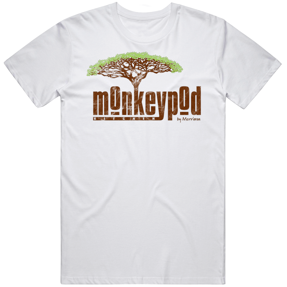 Monkeypod Kitchen Maui Hawaii Restaurant Worn Look Unisex Soft Cotton tee T Shirt Monkeypod Kitchen Maui Hawaii Restaurant Worn Look Unisex Soft Cotton tee T Shirt