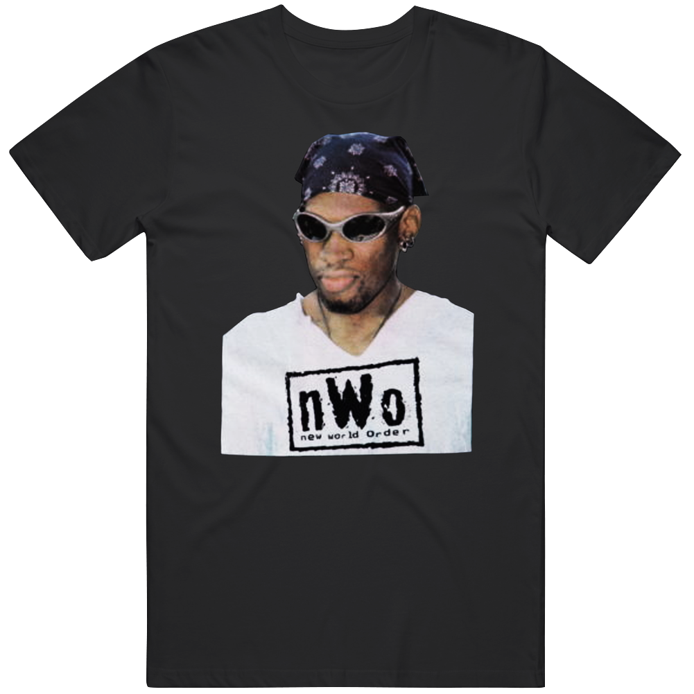 Dennis Rodman Nwo Wrestling Basketball Player Fan Retro Unisex Soft Cotton tee T Shirt