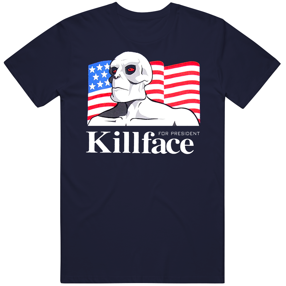 Frisky Dingo Killface For President Unisex Soft Cotton tee T Shirt