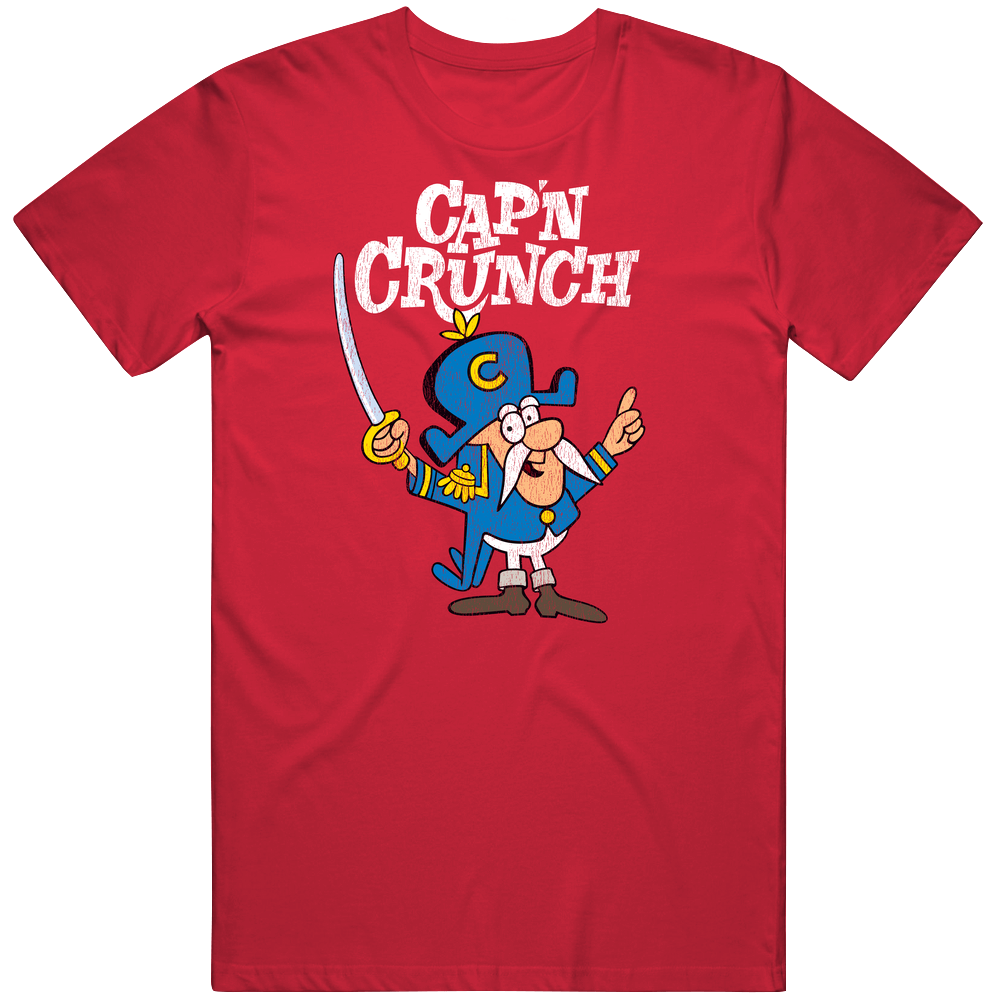Cap'n Crunch, T-Shirt, Captain, Cereal, Cartoon, Funny, retro Unisex Soft Cotton tee T Shirt Cap'n Crunch, T-Shirt, Captain, Cereal, Cartoon, Funny, retro Unisex Soft Cotton tee T Shirt