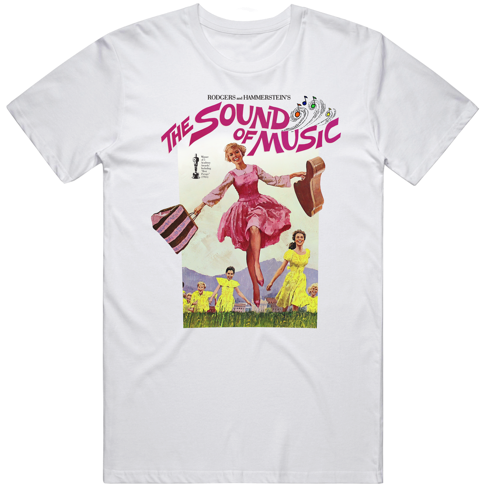 The Sound Of Music, T-shirt, Julie Andrews, Musical, Retro Unisex Soft Cotton tee T Shirt