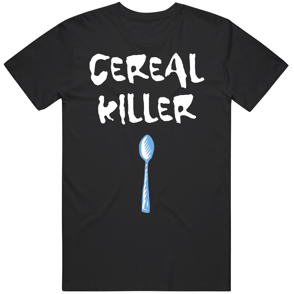Cereal Killer Funny Breakfast Spoon Vintage Unisex Classic Unisex Soft Cotton tee T Shirt