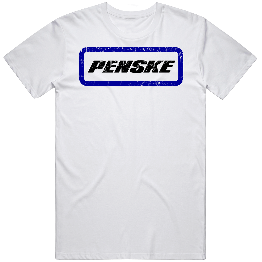 Penske Automobile Car Truck Motorcycle Cool Distressed Style Brand Logo Emblem Unisex Soft Cotton tee T Shirt