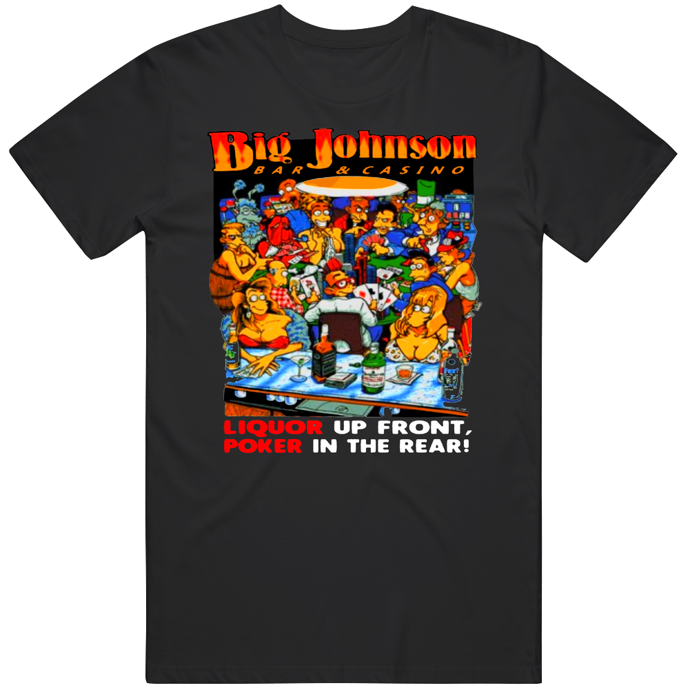 Big Johnson Liquor Up Front Retro Graphic Unisex Cotton Black Unisex Soft Cotton tee T Shirt Big Johnson Liquor Up Front Retro Graphic Unisex Cotton Black Unisex Soft Cotton tee T Shirt