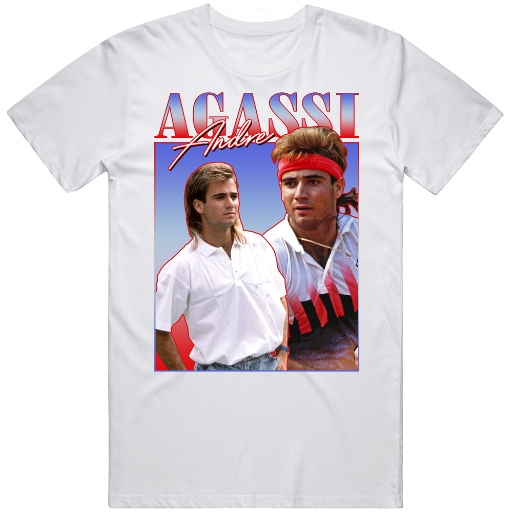 Andre Agassi 90s Style Unisex Soft Cotton tee T Shirt Andre Agassi 90s Style Unisex Soft Cotton tee T Shirt