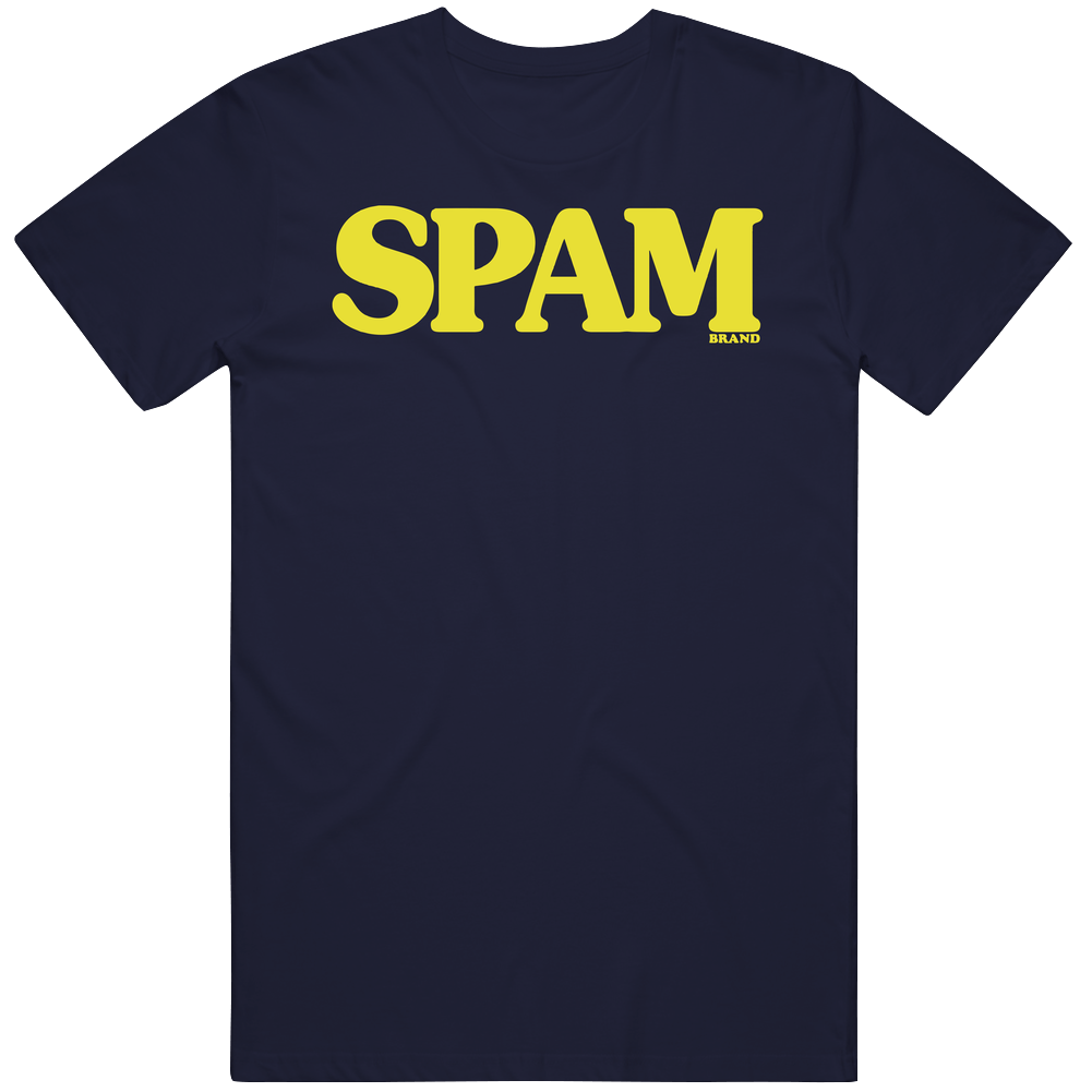 Spam Logo Vintage Label Poster Worn Look Unisex Soft Cotton tee T Shirt