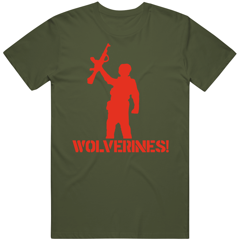 Red Dawn Wolverines Ak 47 Unisex Soft Cotton tee T Shirt