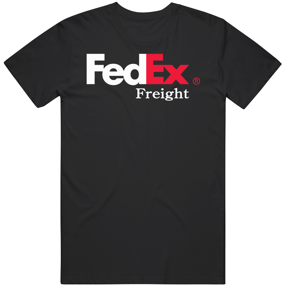 Fedex Freight Shipping Company Logo Retro Graphic Unisex Cotton Black Unisex Soft Cotton tee T Shirt