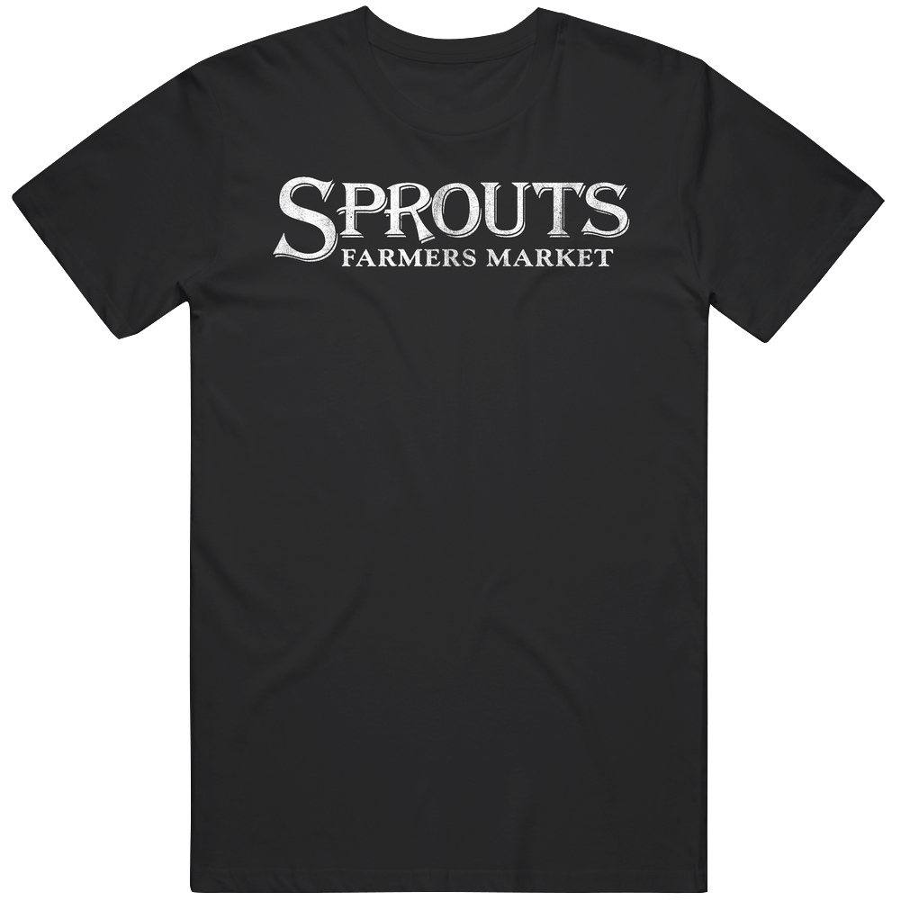 Sprouts Farmers Market Grocery Store Company Logo Vintage Grunge Look Unisex Soft Cotton tee T Shirt Sprouts Farmers Market Grocery Store Company Logo Vintage Grunge Look Unisex Soft Cotton tee T Shirt