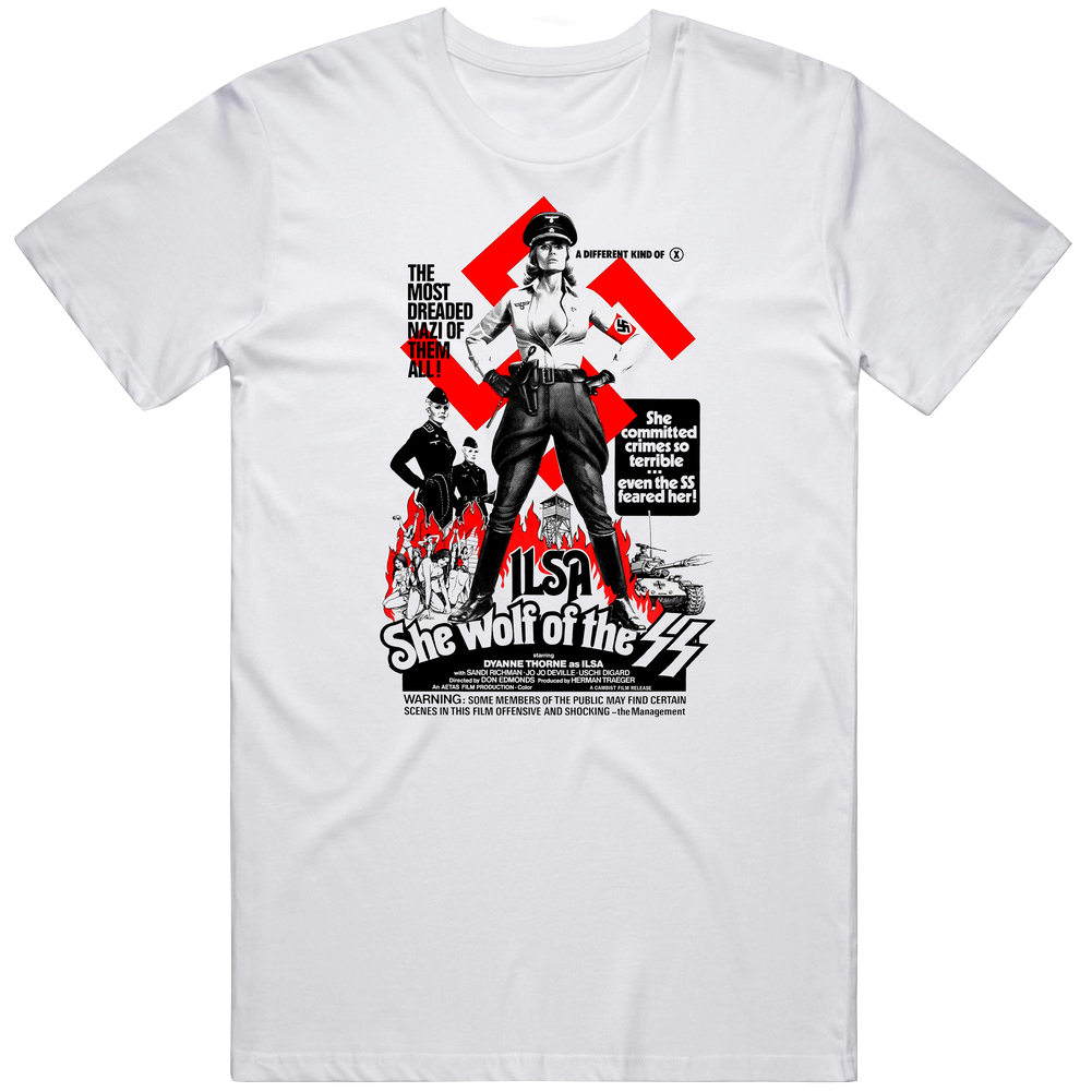 Ilsa She-wolf of the SS, T-Shirt, Nazi, Exploitation, Movie, B-Movie,  Unisex Soft Cotton tee T Shirt