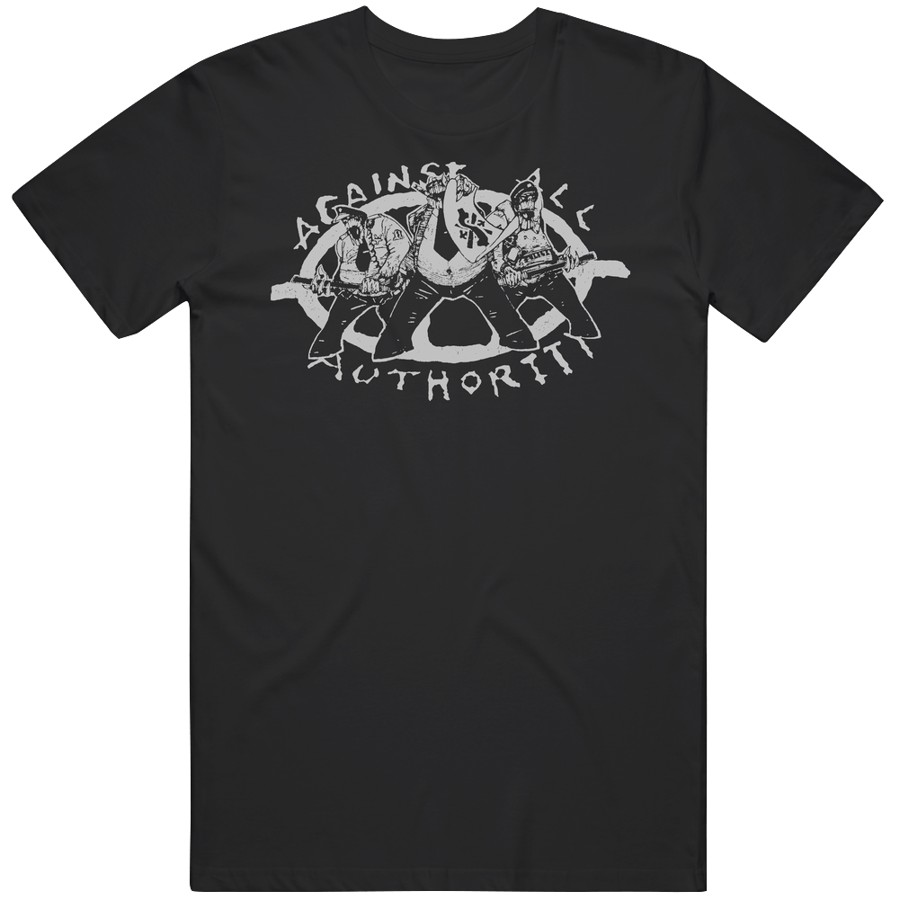 Against All Authority Punk Rock Retro Unisex Soft Cotton tee T Shirt Against All Authority Punk Rock Retro Unisex Soft Cotton tee T Shirt