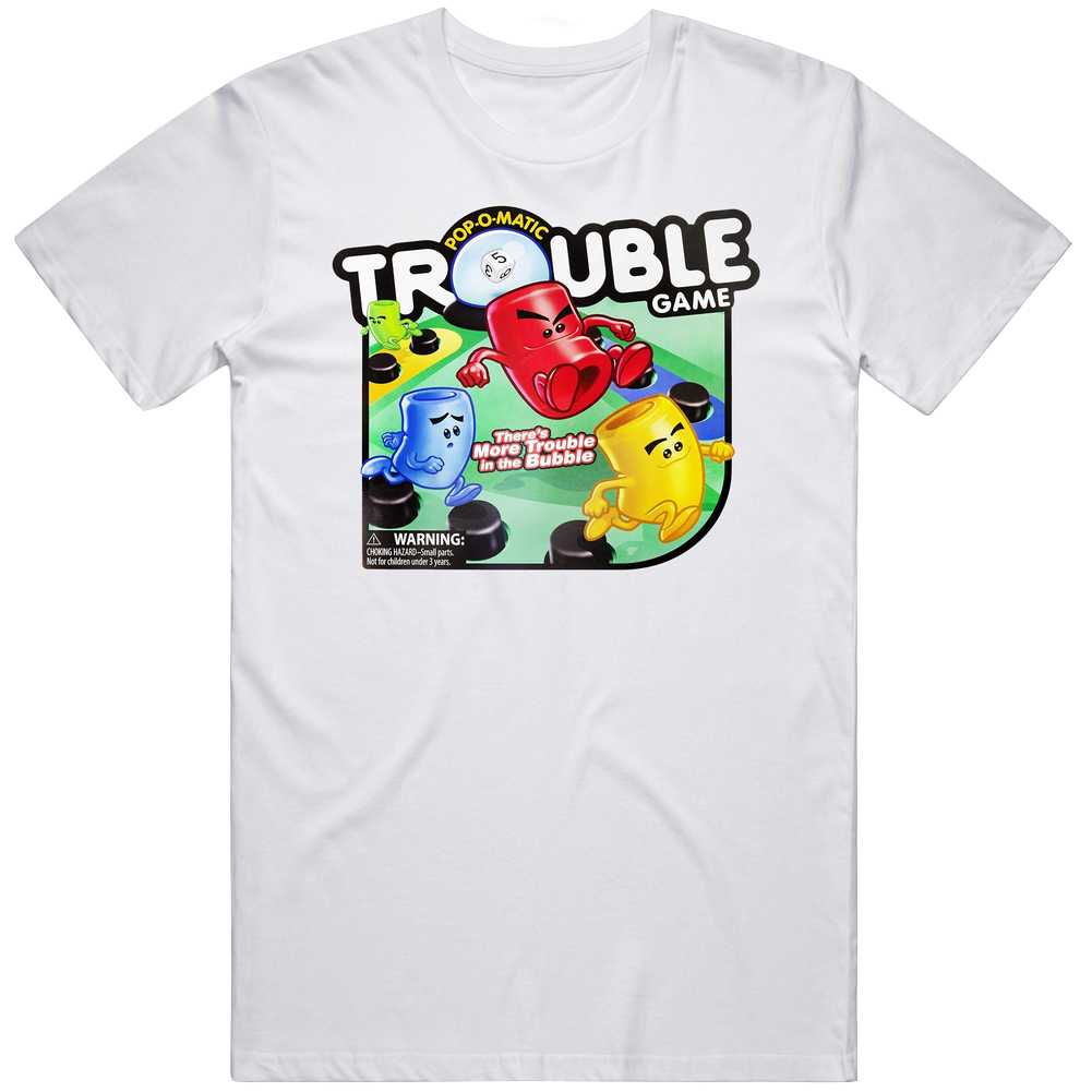 Trouble Best Board Game Of All Time Players Unisex Soft Cotton tee T Shirt Trouble Best Board Game Of All Time Players Unisex Soft Cotton tee T Shirt