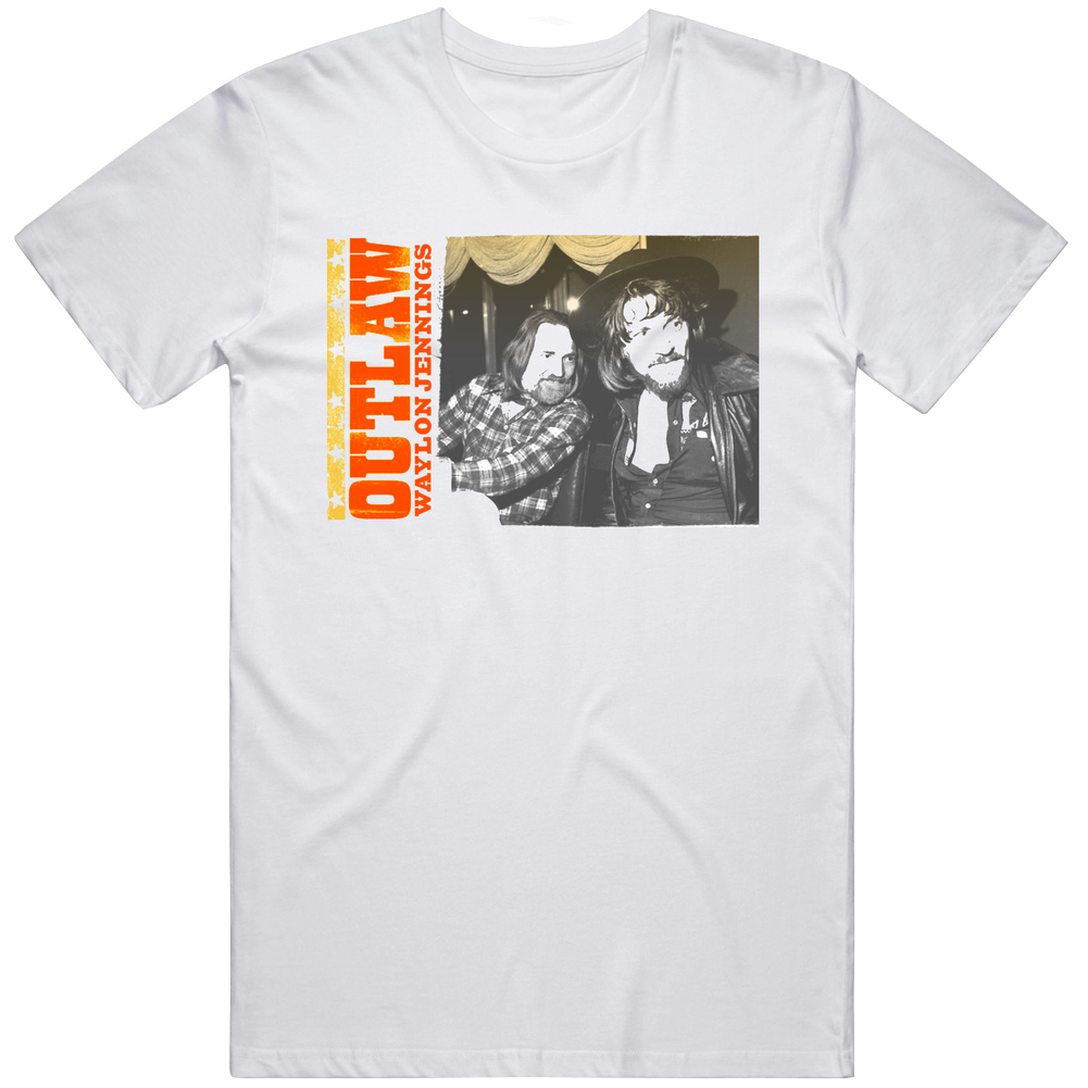 Waylon Willie Outlaw Country Music Unisex Soft Cotton tee T Shirt Waylon Willie Outlaw Country Music Unisex Soft Cotton tee T Shirt