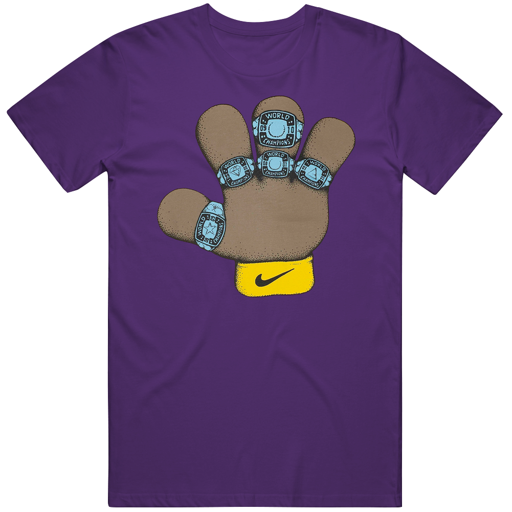 Kobe Puppet Hand 5th Ring Unisex Soft Cotton tee T Shirt
