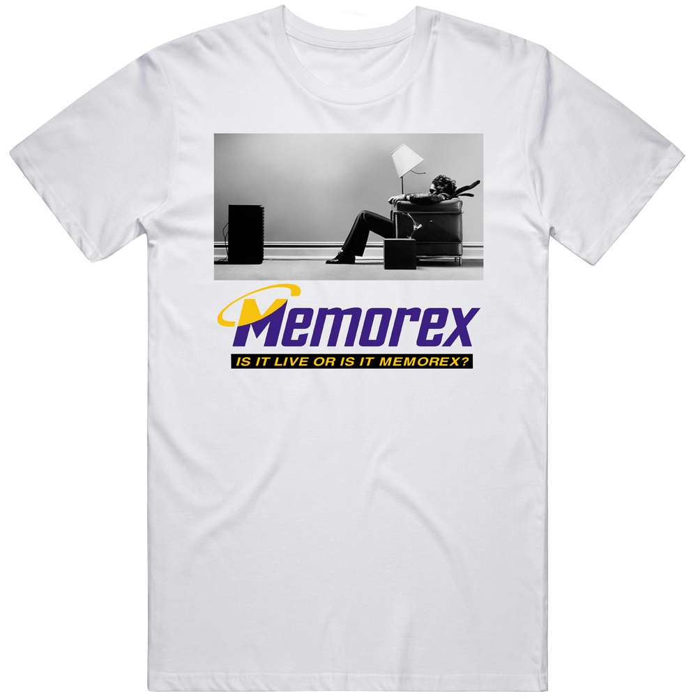 Is It Live Or Is It Memorex Most Memorable Vintage Ad Slogan Unisex Soft Cotton tee T Shirt Is It Live Or Is It Memorex Most Memorable Vintage Ad Slogan Unisex Soft Cotton tee T Shirt