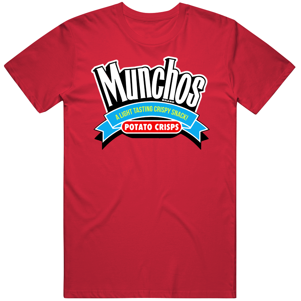 Munchos Most Popular Potato Chip Brand Snack Food Lovers Unisex Soft Cotton tee T Shirt