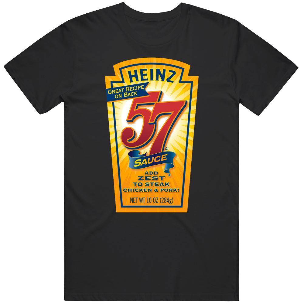 Heinz 57 Steak Sauce Logo Foodie Gift Cool Unisex Soft Cotton tee T Shirt Heinz 57 Steak Sauce Logo Foodie Gift Cool Unisex Soft Cotton tee T Shirt