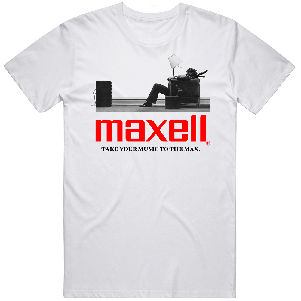 Maxell Casette Tape Blown Away Unisex Soft Cotton tee T Shirt