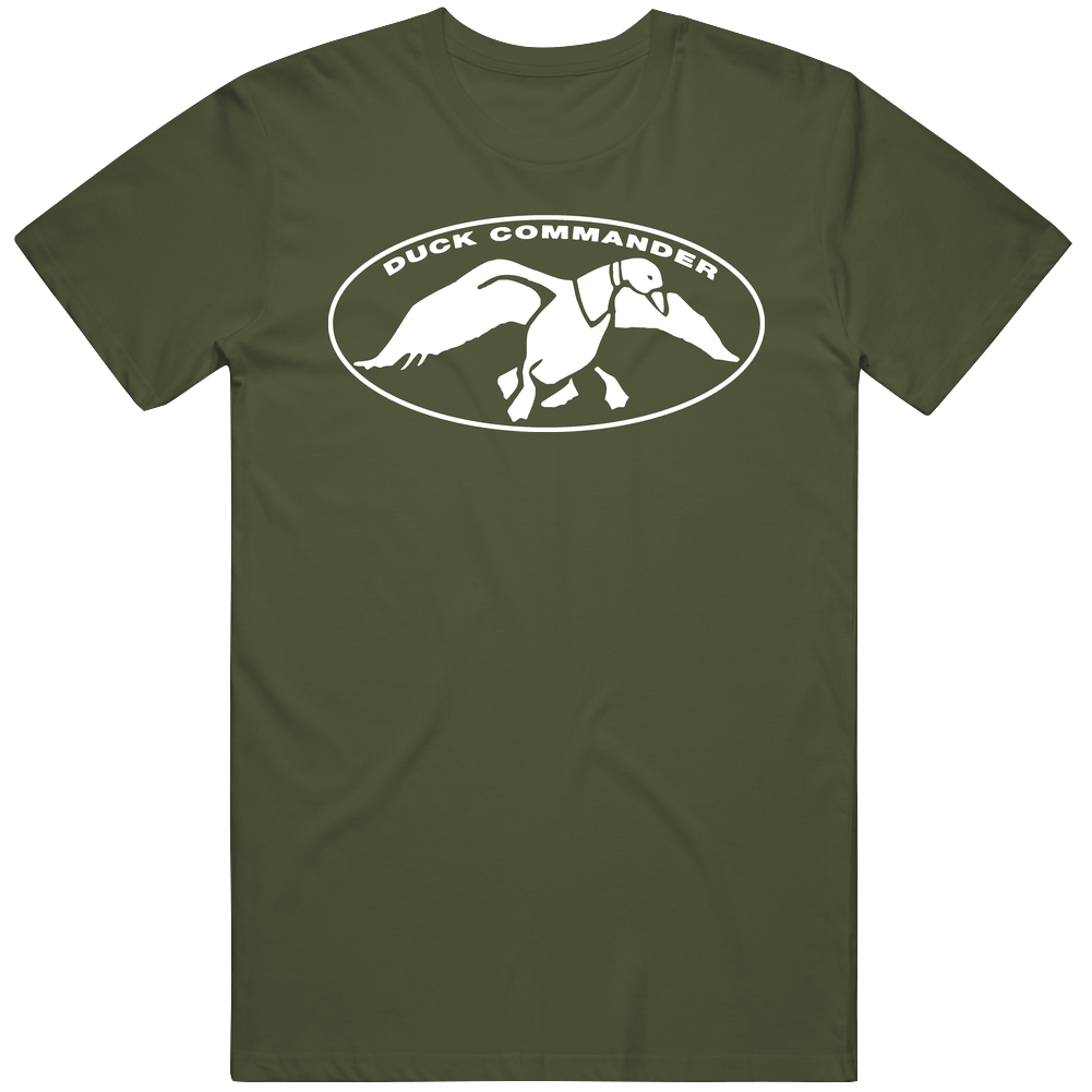 Duck Commander Duck Dynasty White Logo Military Green Unisex Soft Cotton tee T Shirt Duck Commander Duck Dynasty White Logo Military Green Unisex Soft Cotton tee T Shirt