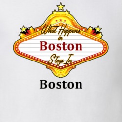 Boston What Happens in Vegas Parody Funny Custom T Shirt 1042396