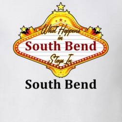 South Bend What Happens in Vegas Parody Funny Custom T Shirt 1043088