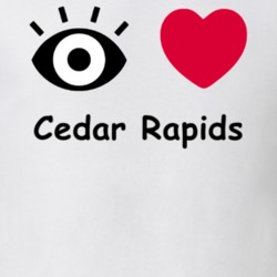 Cedar Rapids I Love Cedar Rapids Custom T Shirt 1043476