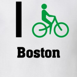 I Bike Boston Custom T Shirt 1057081