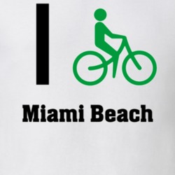 I Bike Miami Beach Custom T Shirt 1057511