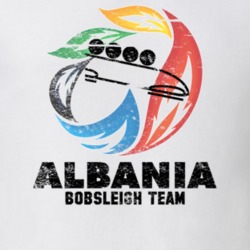Albania Bobsleigh Team 2014 Olympic Sochi Vintage Distressed T Shirt 1228634