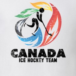 Canada Ice Hockey Team 2014 Olympic Sochi Vintage Distressed T Shirt 1228849