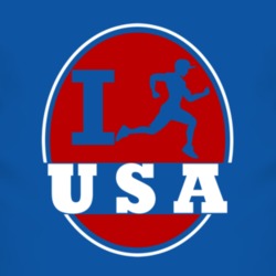 I Run USA Jogging Running T Shirt 1748121