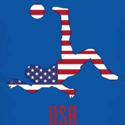 USA World Cup Soccer Football Mens Blue T Shirt 1765936