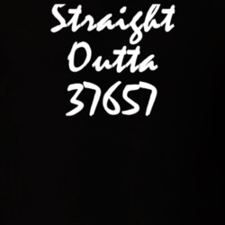 Straight Outta 37657 Flag Pond Tn NWA Zip Code Rap Parody T Shirt 2984419