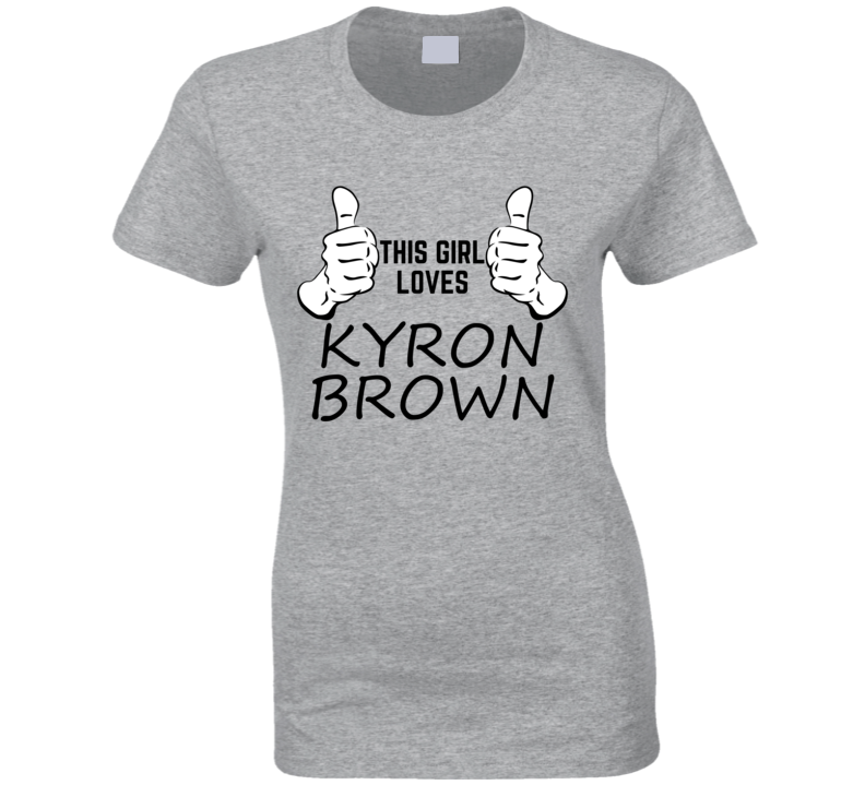 This Gril Loves Kyron Brown New York Football Player Cool Sport Fan Gi