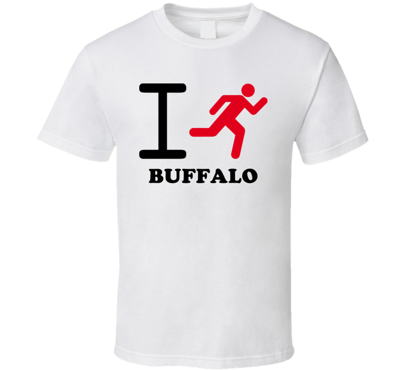 Buffalo Erie County New York State I Love Heart I Run T Shirt Buffalo Erie County New York State I Love Heart I Run T Shirt