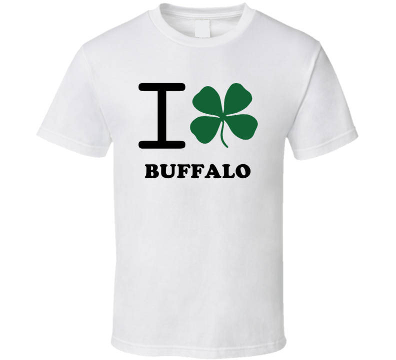 Buffalo Erie County New York State I Love Heart Clover T Shirt Buffalo Erie County New York State I Love Heart Clover T Shirt