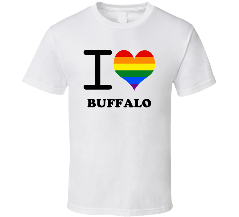 Buffalo Erie County New York State I Love Heart Gay Pride T Shirt Buffalo Erie County New York State I Love Heart Gay Pride T Shirt