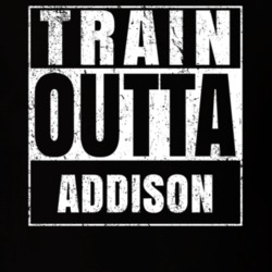 Train Outta Addison New York City Straight Outta Parody Crossfit Boxing MMA T Shirt 19325484