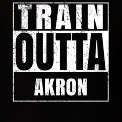 Train Outta Akron New York City Straight Outta Parody Crossfit Boxing MMA T Shirt 19325512
