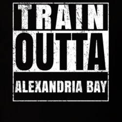 Train Outta Alexandria Bay New York City Straight Outta Parody Crossfit Boxing MMA T Shirt 19325573