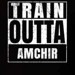 Train Outta Amchir New York City Straight Outta Parody Crossfit Boxing MMA T Shirt 19325662