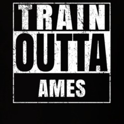 Train Outta Ames New York City Straight Outta Parody Crossfit Boxing MMA T Shirt 19325686