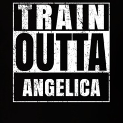 Train Outta Angelica New York City Straight Outta Parody Crossfit Boxing MMA T Shirt 19325796