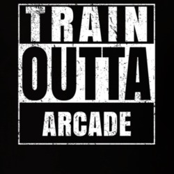 Train Outta Arcade New York City Straight Outta Parody Crossfit Boxing MMA T Shirt 19325852