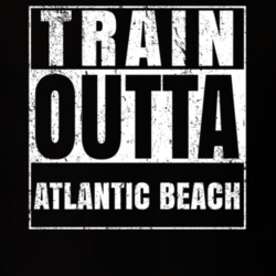 Train Outta Atlantic Beach New York City Straight Outta Parody Crossfit Boxing MMA T Shirt 19326046