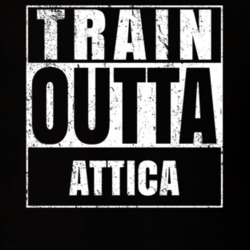 Train Outta Attica New York City Straight Outta Parody Crossfit Boxing MMA T Shirt 19326079