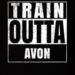 Train Outta Avon New York City Straight Outta Parody Crossfit Boxing MMA T Shirt 19326232