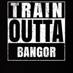 Train Outta Bangor New York City Straight Outta Parody Crossfit Boxing MMA T Shirt 19326347
